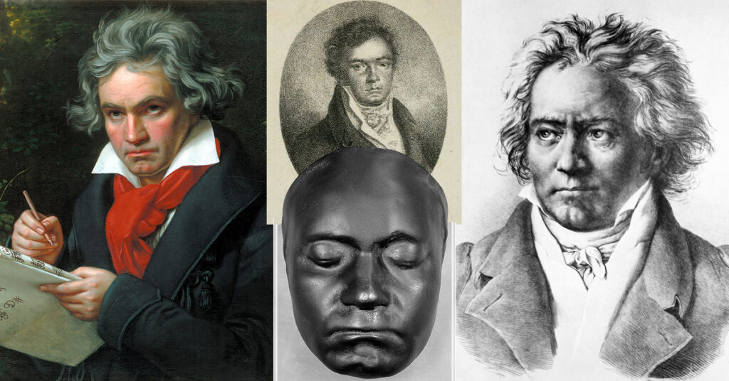 4 depictions of Beethoven