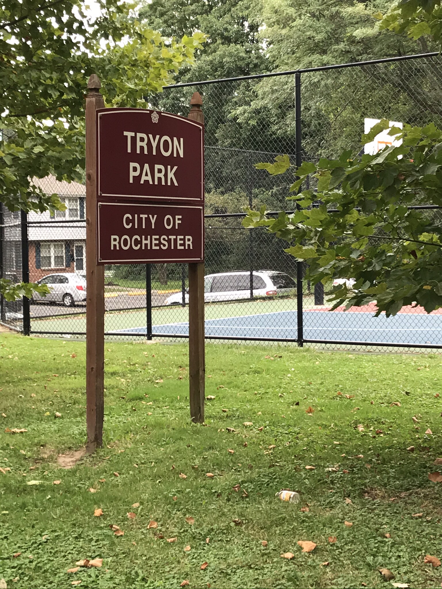 Tryon park sign